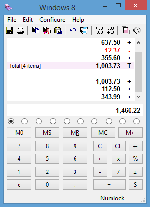 calculator on modern Windows